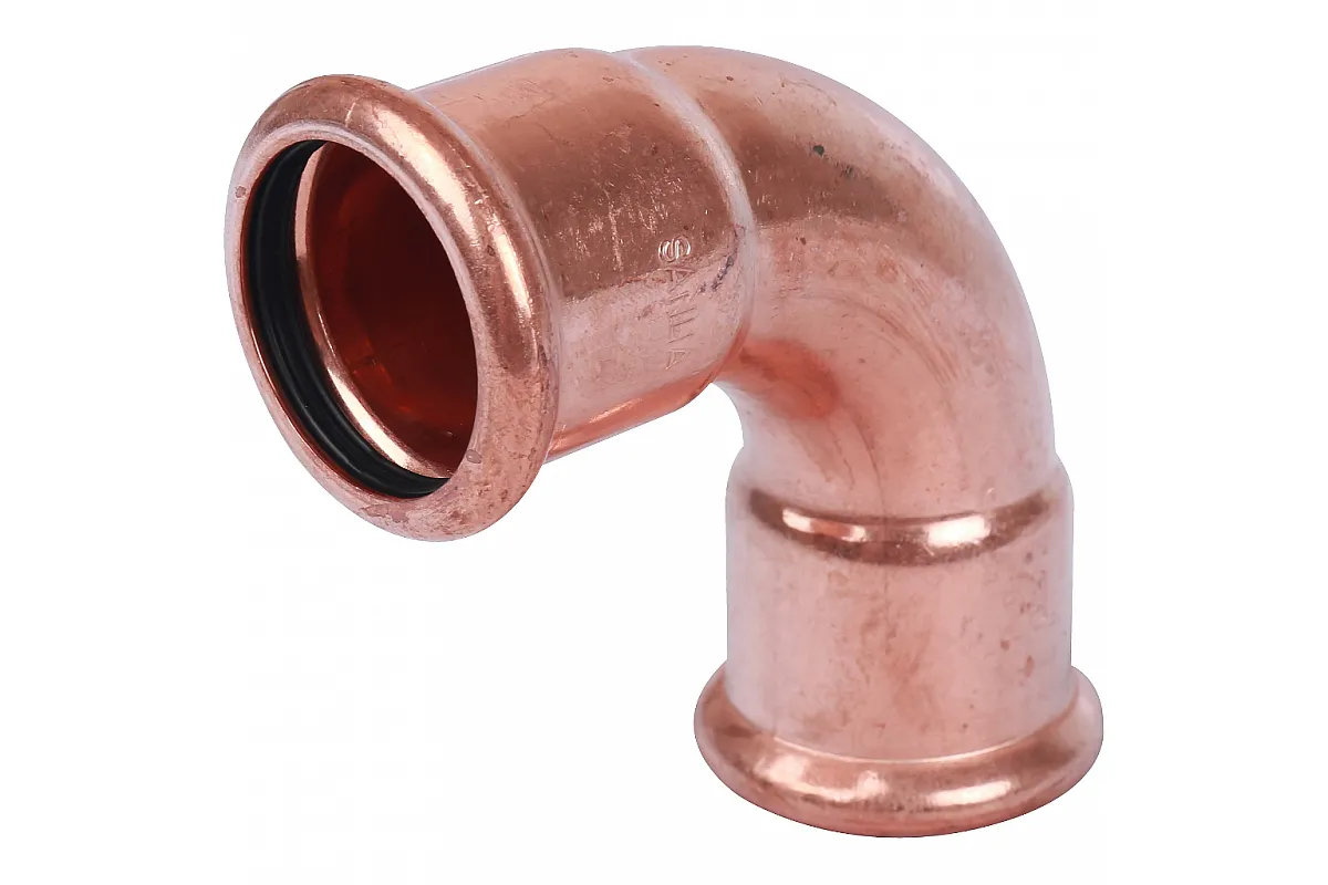 Отвод медный  90 град однораструбный 1 1/8 мм